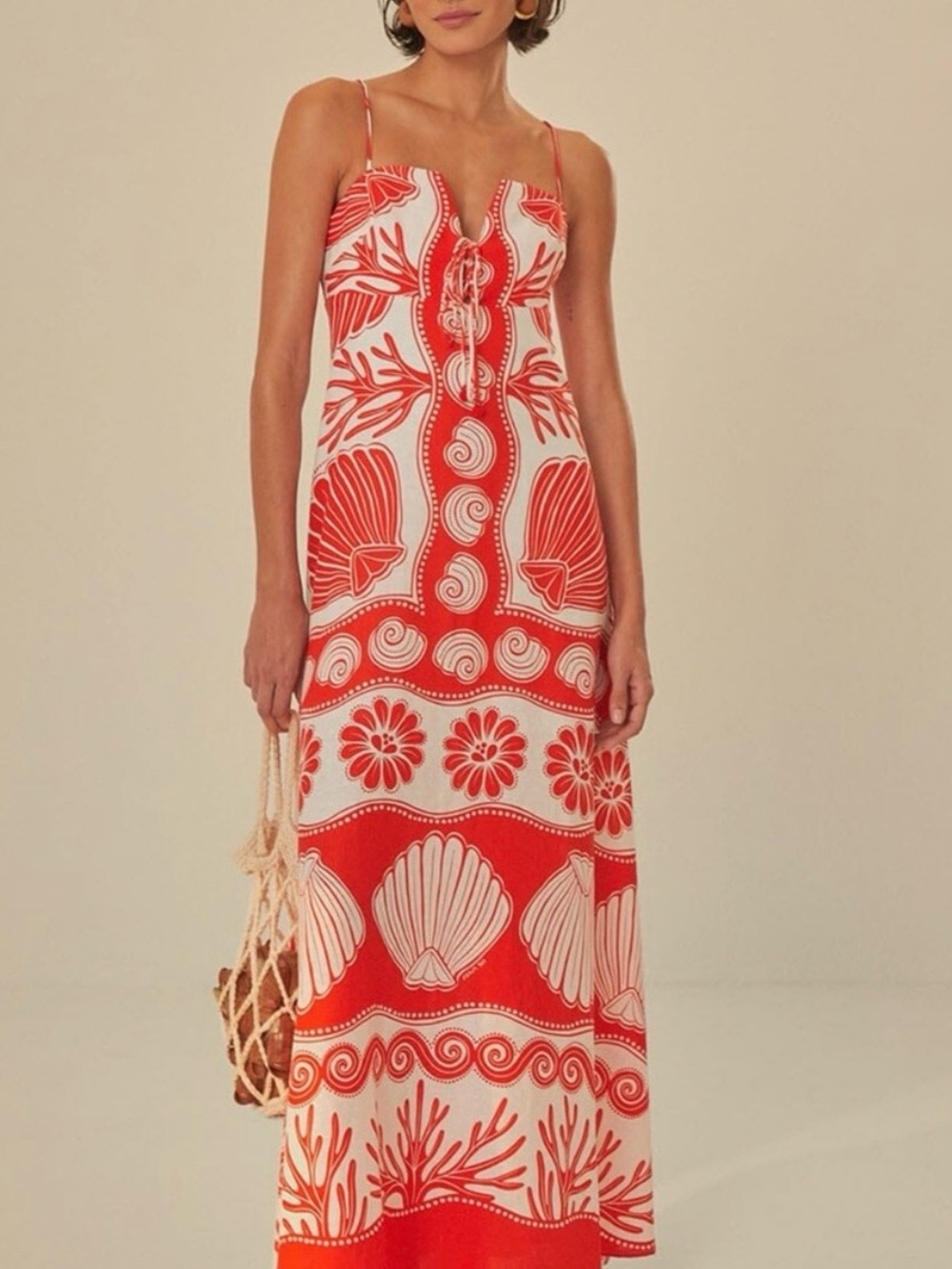 White Ainika Shell Maxi Dress - Picture 11 of 13